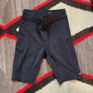 Alo Yoga Black Biker Shorts
